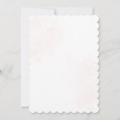 ニュートラル水色フローラと金ゴールドクロス|洗礼 招待状 (裏面)