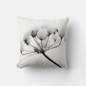 ニュートラル白雪玉花模様by Ava クッション (正面)