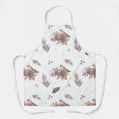 ニュートラル秋の鳥の継ぎ目のないパターン エプロン (正面)