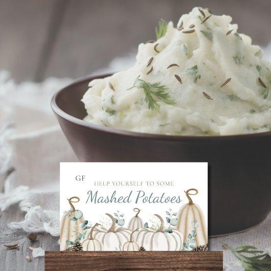 ニュートラル秋秋イベントケータリングディッシュプレイスカード プレイスカード