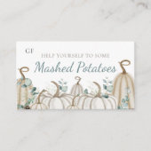 ニュートラル秋秋イベントケータリングディッシュプレイスカード プレイスカード (正面)