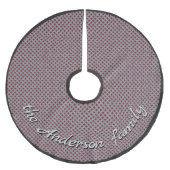 ニュートラル素朴ウィッカーシルバーとカスタム文字 ブラッシュドポリエステルツリースカート (正面)