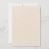 ニュートラル素朴タンクリームフローラアーチブライダルシャワー 招待状 (裏面)