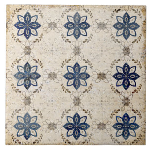 ニュートラル素朴ネイビーブルーセラミックタイル タイル