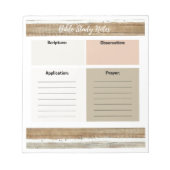 ニュートラル素朴バイブル勉強ノートメモ帳 ノートパッド (正面)