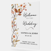 ニュートラル素朴ボタニカルエレガントな結婚式 アクリルサイン (傾斜)