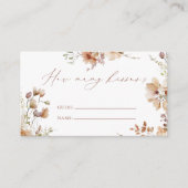 ニュートラル素朴ボホフローラゲーム数キス エンクロージャーカード (正面)