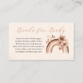 ニュートラル素朴ボホレインボーブックベビー エンクロージャーカード (正面)