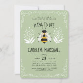 ニュートラル素朴ママへビーベビードライブアップシャワーin 招待状 (正面)