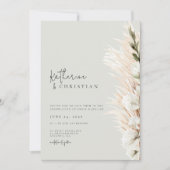 ニュートラル素朴ミニマル写真撮影結婚式招待状 招待状 (正面)