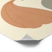 ニュートラル素朴秋カボチャ赤ちゃんシャワーウェルカム ポスター (角)