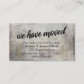 ニュートラル素朴色相の挿入カードを「移動した」 エンクロージャーカード (正面)