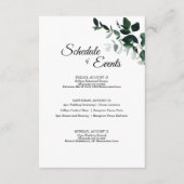 ニュートラル結婚ボタニカルスケジュールエンクロージャカード エンクロージャーカード (正面)