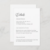 ニュートラル結婚詳細Qrコード格納装置カード 招待状 (正面/裏面)