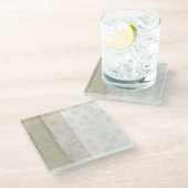 ニュートラル絵画カラーの装飾パネル ガラスコースター (アングル)