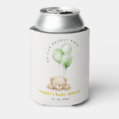 ニュートラル緑Bearly待ちバルーンベビーシャワー 缶クーラー (缶裏面)