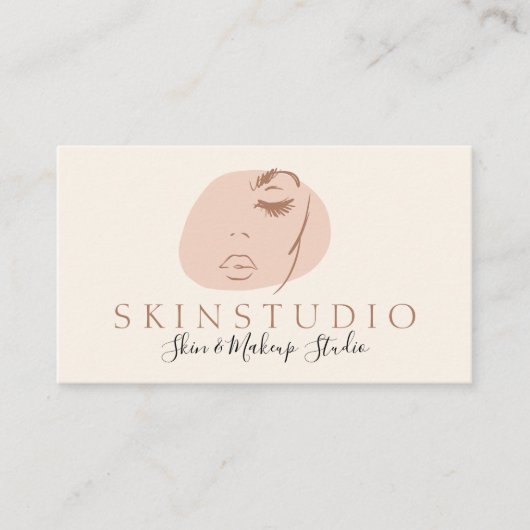ニュートラル美的フェミニン顔美しいスキン 名刺 (正面)