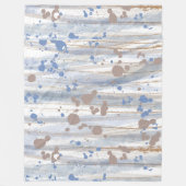 ニュートラル自然ウッドランドカラー フリースブランケット (正面)