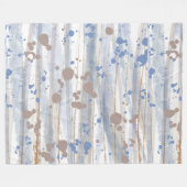 ニュートラル自然ウッドランドカラー フリースブランケット (正面(横))