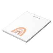 ニュートラル自然パステルレインボー ノートパッド (回転)