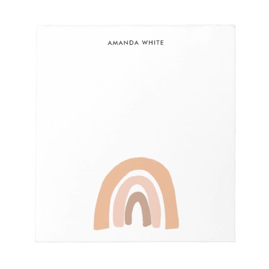 ニュートラル自然パステルレインボー ノートパッド (正面)