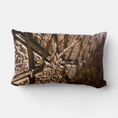 ニュートラル自然ブラウン星 ランバークッション (裏面)