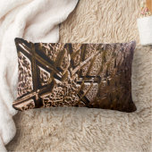 ニュートラル自然ブラウン星 ランバークッション (ブランケット)