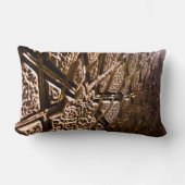 ニュートラル自然ブラウン星 ランバークッション (正面)