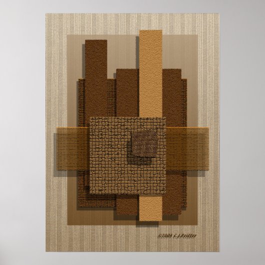 'ニュートラル質感とシャドウ' ポスター (正面)