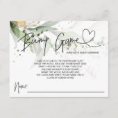 ニュートラル赤ちゃんシャワーゲームバンプかわいいカードを推測 エンクロージャーカード (正面)