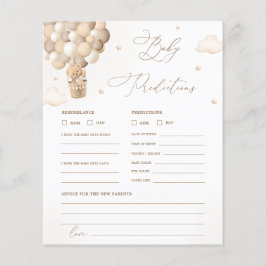 ニュートラル赤ちゃんシャワー予測とアドバイスゲーム