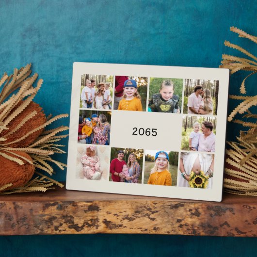 ニュートラル10写真コラージュ年レビュー中 フォトプラーク (側面)