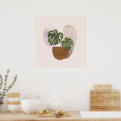 ニュートラル2シンプルスケッチボホシック ポスター (キッチン)