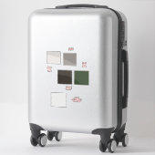 ニュートラル&アースートーン色見本ステッカーセット シール (スーツケース)