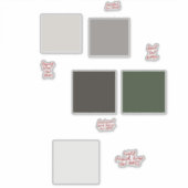 ニュートラル&アースートーン色見本ステッカーセット シール (正面)