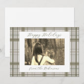 ニュートラル グリーン プライド ホリデー カード (ランドスケープ) (正面/裏面)