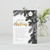 ニュートラル コージー パイン ブランチ メリー クリスマス カード (スタンド正面)