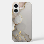 ニュートラル&ゴールドマーブル Case-Mate iPhoneケース (裏面)