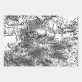 「ニュートラル&シック」ラッピング紙フラットシートセット ラッピングペーパーシート (正面2)