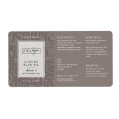 ニュートラル・タン・ボヘミアン ロゴ 2OZ ドロッパーボトル ラベル (正面)