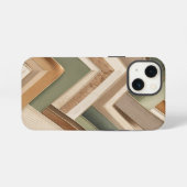 ニュートラル・チェック柄レイヤードスマホケース iPhoneケース (裏面横)