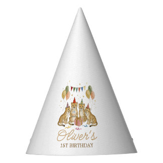 ニュートラル チーター 誕生日 ワイルド サファリ 楽しみ パーティーハット