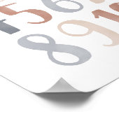 ニュートラル ナンバー ボホ キッズ ルーム デコ ポスター (角)