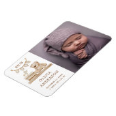 ニュートラル フォト 出生発表 | ボヘミアンティーキー マグネット (左側)