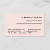 ニュートラル、ヘルスケアスペシャリストビジネスカード 名刺 (正面)