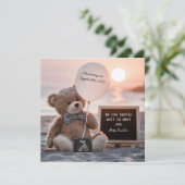 ニュートラル・ベア・デジタル妊娠の発表 招待状 (スタンド正面)