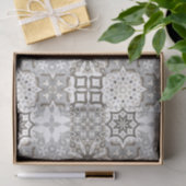 ニュートラル、ベージュ、グレー、モロッコタイル 薄葉紙 (ギフト)