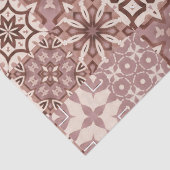 ニュートラル、ベージュ、赤、ピンク、モロッコタイル 薄葉紙 (詳細)