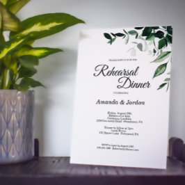 ニュートラル ボタニカル ウェディング リハーサル ディナー 招待状