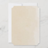 ニュートラル ボーホー ギラフ ベビーシャワー  招待状 (裏面)